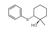 (1SR,2SR)-1-methyl-2-phenylthiocyclohexanol Structure