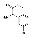 methyl 2-amino-2-(3-bromophenyl)acetate结构式