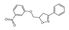 5-[(3-nitrophenoxy)methyl]-3-phenyl-4,5-dihydro-1,2-oxazole结构式