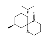 (7R,10S)-7-isopropyl-10-methyl-1,5-dithiaspiro[5.5]undecane 1-oxide Structure
