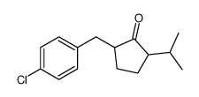 2-[(4-chlorophenyl)methyl]-5-propan-2-ylcyclopentan-1-one结构式