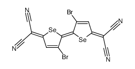 3,3'-dibromo-5,5'-bis(dicyanomethylene)-Δ2,2'-bi(3-selenolene) Structure