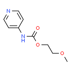 Carbamic acid, 4-pyridinyl-, 2-methoxyethyl ester (9CI) structure