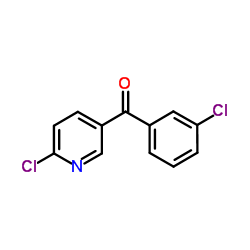 (3-Chlorophenyl)(6-chloro-3-pyridinyl)methanone结构式