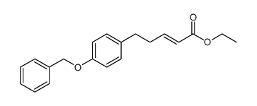 (E)-ethyl 5-(4-(benzyloxy)phenyl)pent-2-enoate Structure