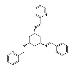 1r,3c,5c-tris-[2]pyridylmethylenamino-cyclohexane结构式