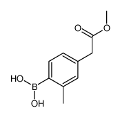 [4-(2-methoxy-2-oxoethyl)-2-methylphenyl]boronic acid Structure