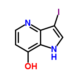 7-HYDROXY-3-IODO-4-AZAINDOLE Structure