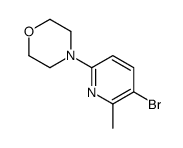 4-(5-Bromo-6-methylpyridin-2-yl)morpholine Structure