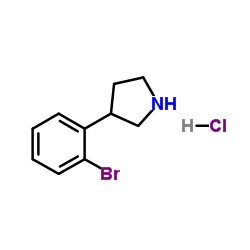 3-(2-Bromophenyl)pyrrolidine hydrochloride structure
