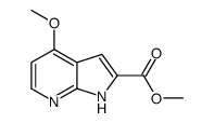 1H-Pyrrolo[2,3-b]pyridine-2-carboxylic acid, 4-Methoxy-, Methyl ester Structure