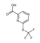 6-[(Trifluoromethyl)sulfanyl]-2-pyrazinecarboxylic acid结构式