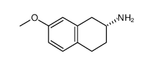 (R)-2-氨基-7-甲氧基四氢萘结构式