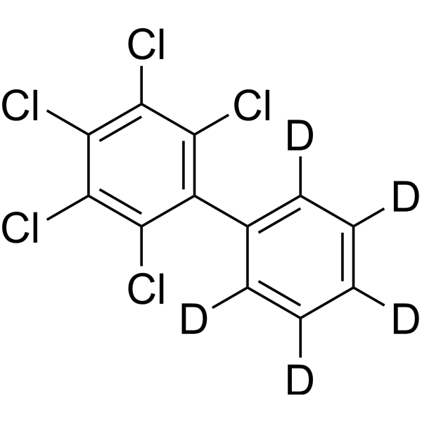 2,3,4,5,6-Pentachlorobiphenyl-2′,3′,4′,5′,6′-d5结构式