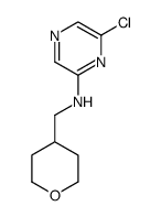 6-chloro-N-((tetrahydro-2H-pyran-4-yl)methyl)pyrazin-2-amine结构式