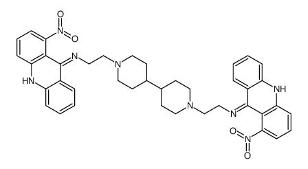 1-nitro-N-[2-[4-[1-[2-[(1-nitroacridin-9-yl)amino]ethyl]-4-piperidyl]- 1-piperidyl]ethyl]acridin-9-amine Structure