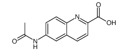 6-acetylaminoquinoline-2-carboxylic acid结构式