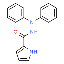 N',N'-二苯基-1H-吡咯-2-甲酰肼结构式