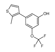 3-(2-methylthiophen-3-yl)-5-(trifluoromethoxy)phenol结构式