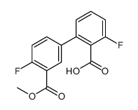 2-fluoro-6-(4-fluoro-3-methoxycarbonylphenyl)benzoic acid结构式