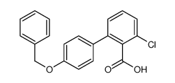 2-chloro-6-(4-phenylmethoxyphenyl)benzoic acid Structure