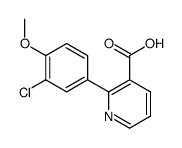 2-(3-chloro-4-methoxyphenyl)pyridine-3-carboxylic acid结构式