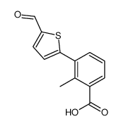 3-(5-formylthiophen-2-yl)-2-methylbenzoic acid Structure