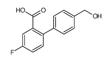 5-fluoro-2-[4-(hydroxymethyl)phenyl]benzoic acid Structure