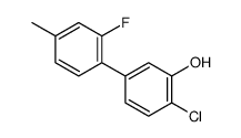 2-chloro-5-(2-fluoro-4-methylphenyl)phenol结构式