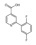 2-(2,5-difluorophenyl)pyridine-4-carboxylic acid Structure