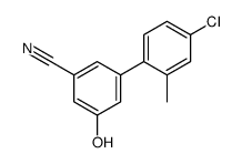3-(4-chloro-2-methylphenyl)-5-hydroxybenzonitrile结构式