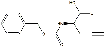 (R)-2-(((benzyloxy)carbonyl)aMino)pent-4-ynoic acid Structure