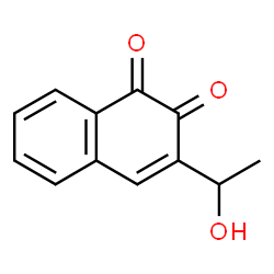 1,2-Naphthalenedione, 3-(1-hydroxyethyl)- (9CI)结构式