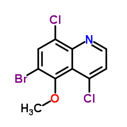 6-Bromo-4,8-dichloro-5-methoxyquinoline Structure