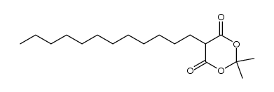 2,2-dimethyl-5-dodecyl-[1,3]dioxane-4,6-dione结构式