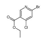 ethyl 6-bromo-4-chloronicotinate结构式
