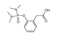 2-(2-((bis(dimethylamino)phosphoryl)oxy)phenyl)acetic acid结构式