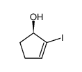 (1R)-2-iodocyclopent-2-en-1-ol结构式