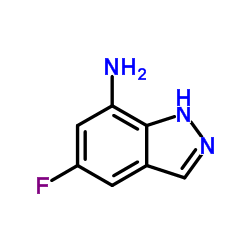 5-Fluoro-1H-indazol-7-amine结构式