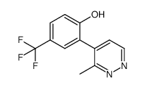 2-(3-methylpyridazin-4-yl)-4-(trifluoromethyl)phenol结构式