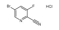 5-bromo-3-fluoropicolinonitrile hydrochloride结构式