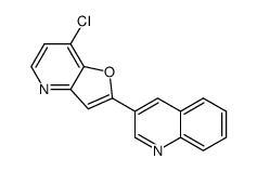 3-(7-chlorofuro[3,2-b]pyridin-2-yl)quinoline Structure