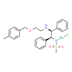 氯{N-[(1S,2S)-2-[(R)-[2-[[1,2,3,4,5,6-η)-4-甲基苯基]甲氧基]乙基]氨基]-1 ,2-二苯基乙基甲磺酰胺合}钌(II)图片