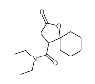 N,N-diethyl-2-oxo-1-oxaspiro[4.5]decane-4-carboxamide结构式