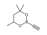 2-ethynyl-4,4,6-trimethyl-1,3,2-dioxaborinane Structure
