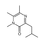1,5,6-trimethyl-3-(2-methylpropyl)pyrazin-2-one结构式