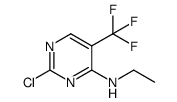 4-氯-N-乙基-5-(三氟甲基)嘧啶-2-胺结构式