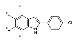 2-(4-chlorophenyl)-1H-indole-4,5,6,7-d4结构式
