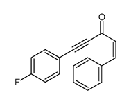 5-(4-fluorophenyl)-1-phenylpent-1-en-4-yn-3-one结构式