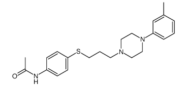1-<4-(3-methylphenyl)piperazin-1-yl>-3-(4-acetamidophenylthio)propane结构式